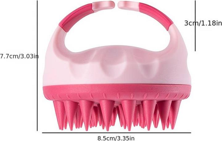 Actual product image PhoneLook Brosse en silicone massage cuir chevelu menthe