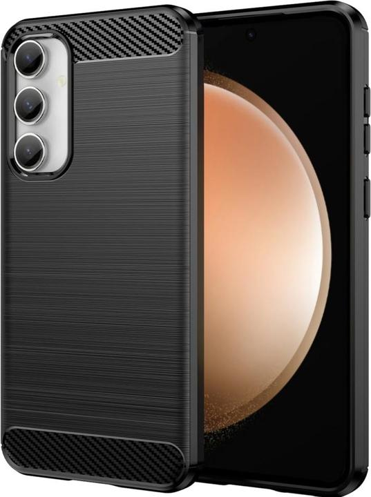 Actual product image Screenguard Samsung Galaxy S23 FE Case Carbon Brushed Soft TPU (Samsung Galaxy S23 FE)