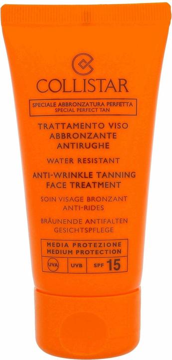 Collistar Trattamento viso abbronzante antirughe Spf 15 (Crema solare viso, SPF 15, 50 ml)