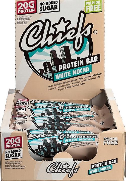 Image du produit Chiefs Protein Bar (Chocolat blanc, 12 pcs, 660 g)