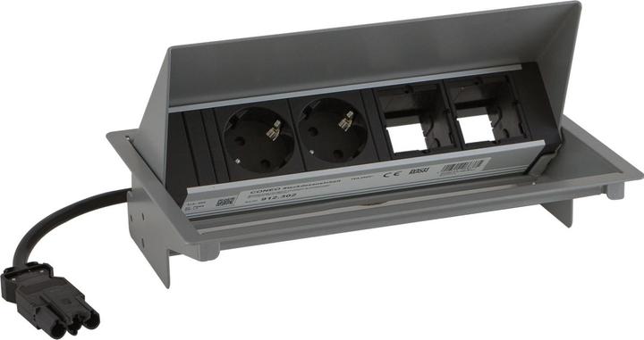 Actual product image Bachmann CONEO SET 2x earthing contact 2x ABD silver-coloured (2 x, 0.20 m)