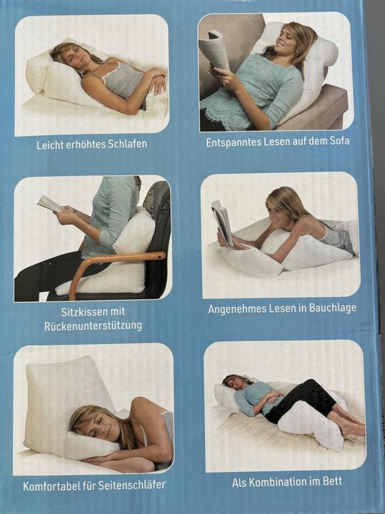Actual product image Dreamolino Flip Pillow (23 x 50 x 14 cm, 43 x 50 x 15cm)