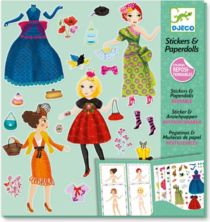 Actual product image Djeco Stickers & Dolls Top Model
