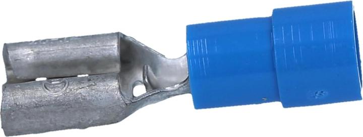 Image du produit Kalitec 10 pièces FHB638 douille plate bleue 6,3x0,8 I 1,5-2,5mm² connecteur de câble I partiellement isolé