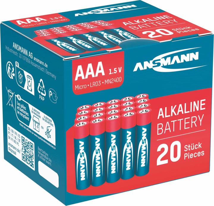 Image du produit Ansmann LR03 Alcaline (20 pcs, AAA)