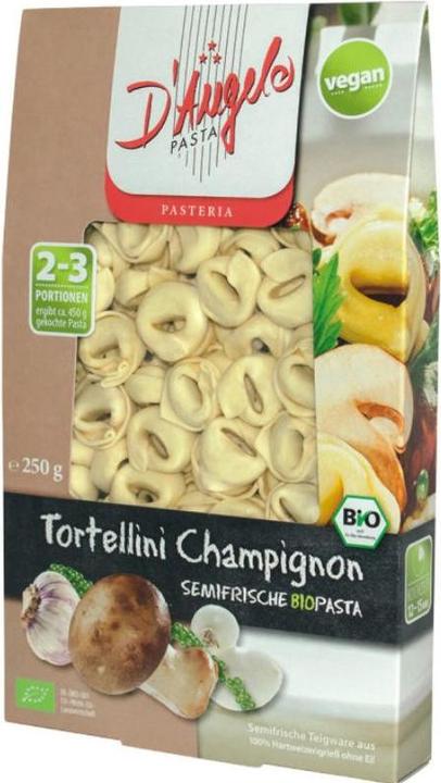 Actual product image D'Angelo Pasta Tortellini mushroom organic (250 g)
