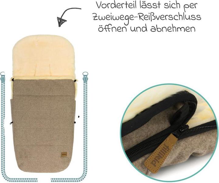 Image du produit Fillikid Fusssäcke für Kinderwagen & Buggys Lammwoll-Fusssack Makalu Wool für Buggy, Sport-