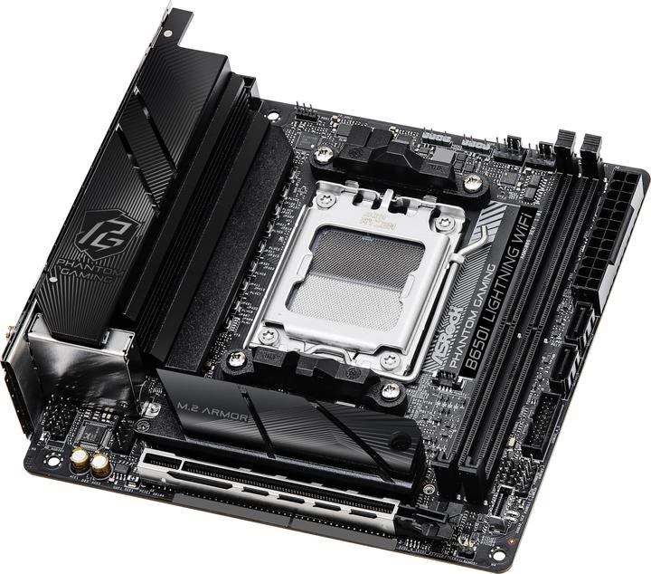 Image du produit AsRock B650I Lightning WiFi AM5 mITX HDMI DDR5 retail (AM5, AMD B650, Mini-ITX)