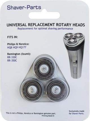 Actual product image No Name for Philips HQ8, HQ9, HQ177 and Remington RR-330C, RR-350C Shaving Head Black 1 S (1 x)
