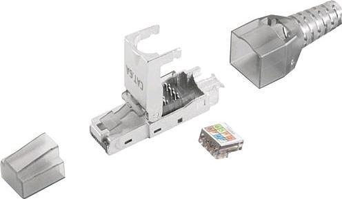Produktbild EGB RJ45 CAT 6 A Netzwerkstecker geschirmt (Netzwerkkabel Stecker)