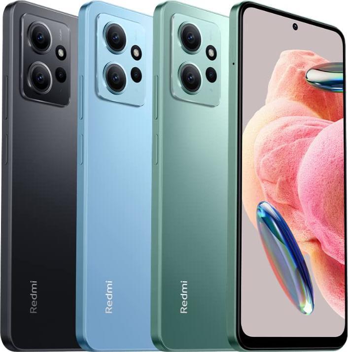 Actual product image Xiaomi Redmi Note 12 (256 GB, Onyx Gray, 6.67", Dual SIM, 50 Mpx, 4G)