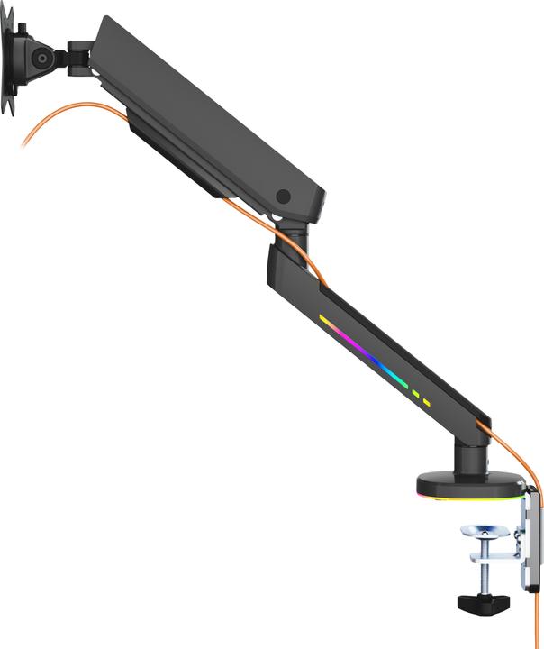 Image du produit Deltaco Gaming RGB - Supports d'écran à bras unique (Tables, 32")
