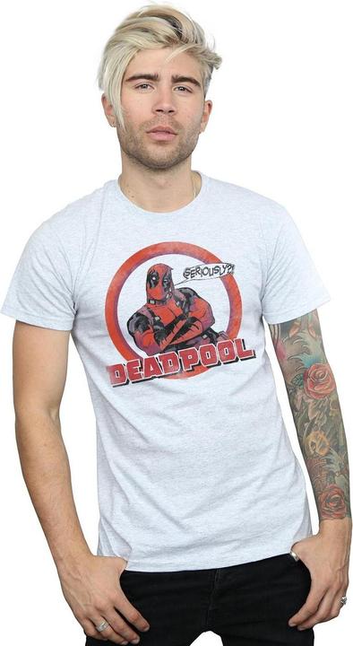 Immagine prodotto Deadpool Seriously Speech Bubble Maglietta Uomo (XXL)