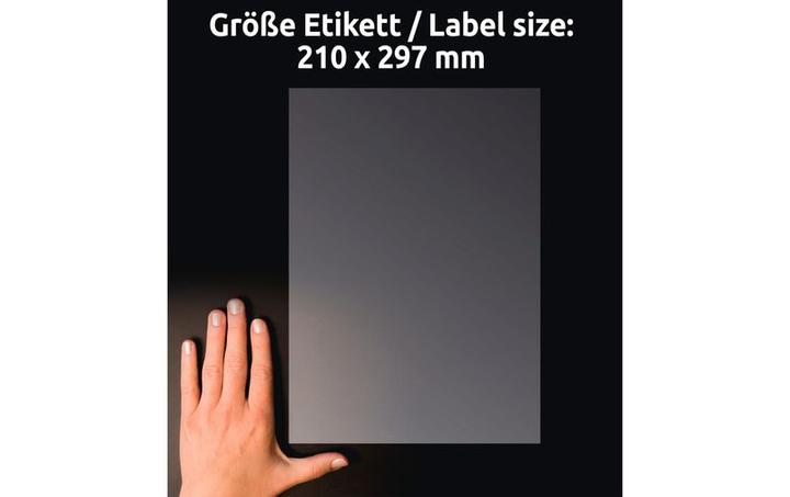 Actual product image Avery AVZ L8011-10 Antimicrobial labels 210x297mm transparent