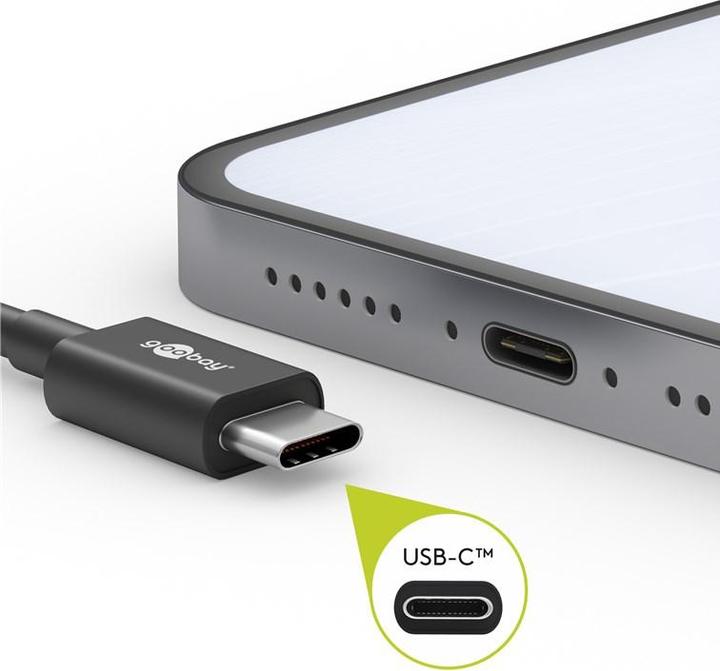 Actual product image Goobay USB-A to USB-C cable (0.50 m, USB 2.0)