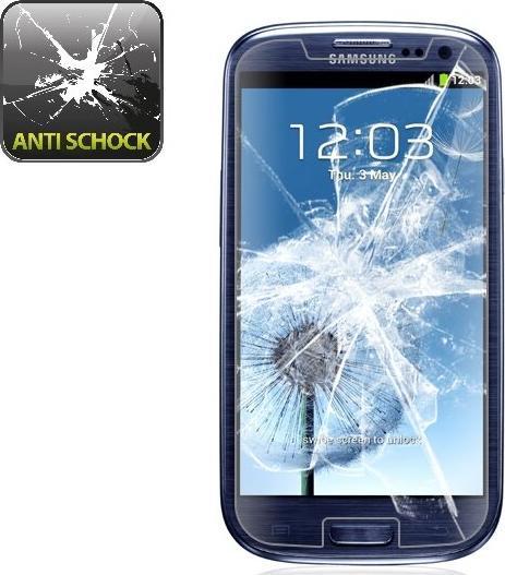 Produktbild Protectorking 3x Panzerfolie Anti-Shock HD Klar (3 Stück, Samsung Galaxy S3)