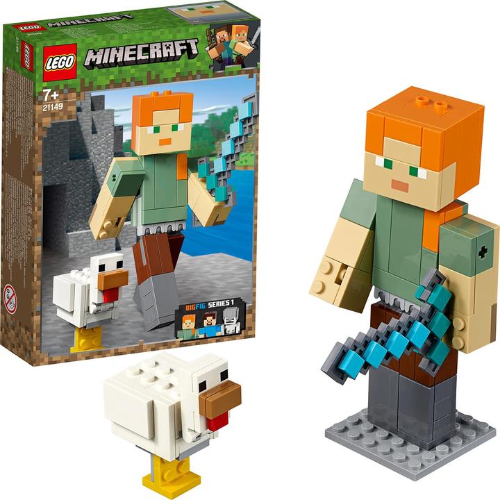 Actual product image LEGO Alex with chicken (21149, LEGO Minecraft)