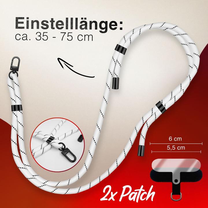Actual product image Nalia HoldMe Lanyard Handykette - Universal Trageband für Smartphones - Verstellbar, Soft & Elastisch