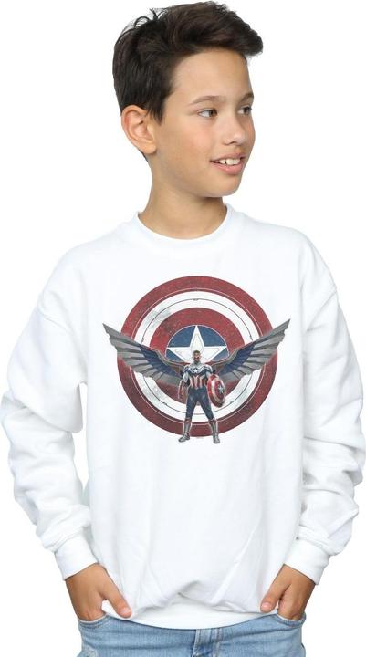 Immagine prodotto Falcon And The Winter Soldier Captain America Shield Pose Felpa Ragazzi (152, 158)