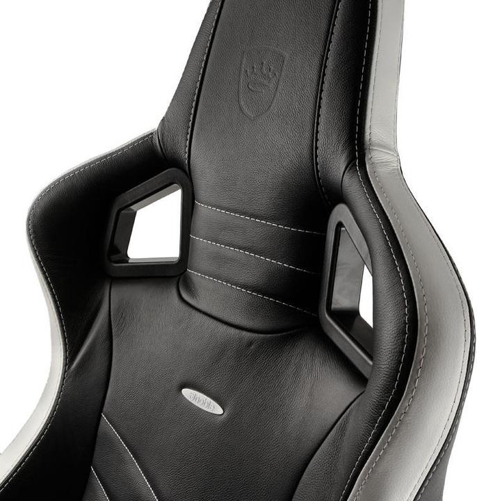 Immagine prodotto noblechairs Sedia da gioco EPIC Sedia da gioco in vera pelle, nero-bianco-rosso