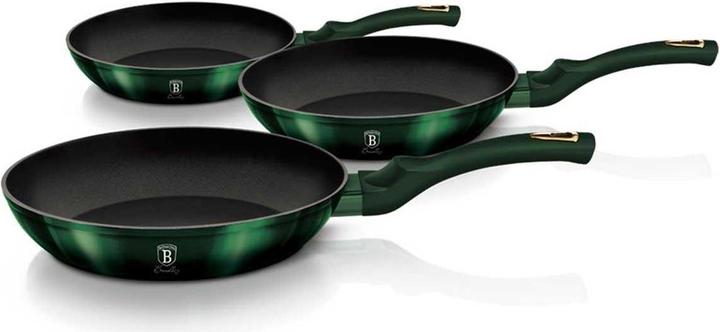 Actual product image BerlingerHaus 3 Titania Fryer Berlinger House Bh-6168 Emerald (Pot, Aluminium)