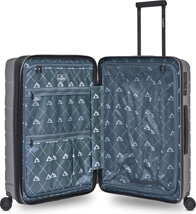 Actual product image Bergpfeil Travel 4-wheel suitcase set, 3-piece, with stretch fold (228 l, XL (from 140l))