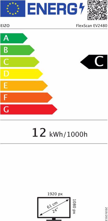 Energie-Label Eizo EV2480 (1920 x 1080 Pixel, 24")