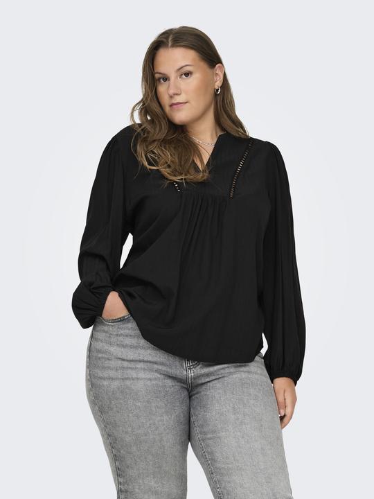 Actual product image Only Regular fit V-neckline Elasticated cuffs Puff sleeves Top Top (52)