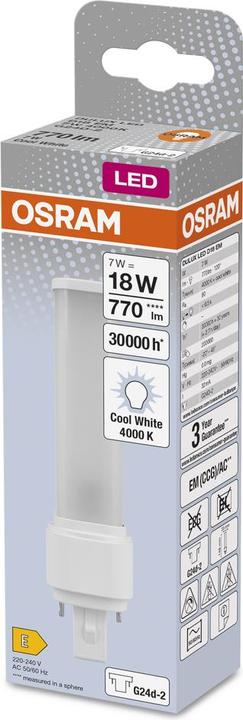 Produktbild Osram Dulux D (G24d-2, 7 W, 770 lm, 1 x, E)