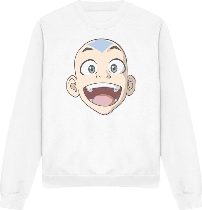 Actual product image Avatar: The Last Airbender Unisex Adult Aang Big Face Sweatshirt (M)