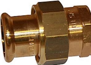 Actual product image Sanha pre-assembly 3/4x22 mm - socket Cu press, shells M and V, universal (Press connection)