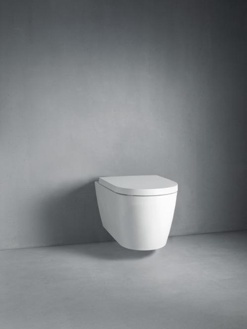 Image du produit Duravit WC mural ME by Starck Plongeur ouvert Splrand Economiseur d'eau blanc avec revêtement 252909