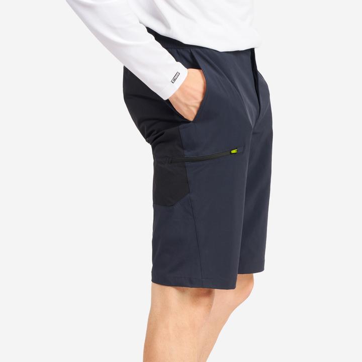 Tribord Shorts Segeln Herren wasserabweisend 500 grau/schwarz (33)