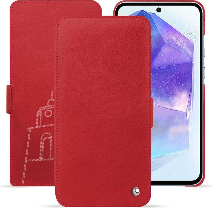 Actual product image Noreve Horizontal leather flap shell (Samsung Galaxy A55)