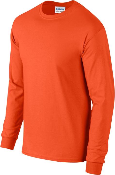 Actual product image Gildan Unisex Adult Ultra Plain Cotton Long-Sleeved T-Shirt (L)