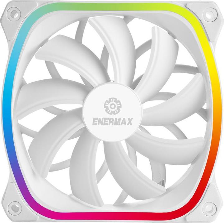 Immagine prodotto Enermax Ventilatore per PC SquA RGB Bianco 3-Pack con scatola di controllo RGB (120 mm, 3 x)