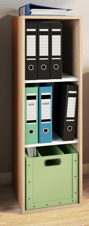 Produktbild VCM Holz Büroschrank Aktenregal Lona l 3 Fächer (35 x 37 x 110 cm)