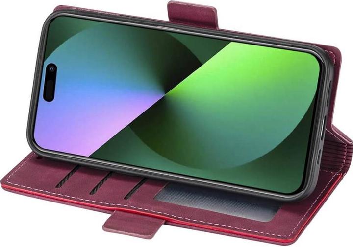 Immagine prodotto N.Bekus iPhone 15 Pro Max - Flip Case Cover rosso vino (Apple iPhone 15 Pro Max)