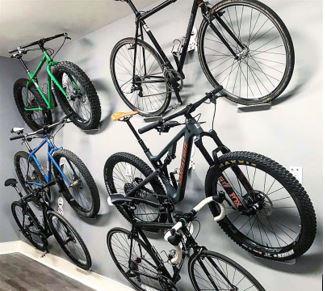 Actual product image PRO Wall holder for bicycle horizontal standing universal