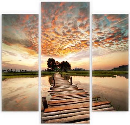 Immagine prodotto Trenddeko Verso l'altro lato (3 parti) (40 x 100 cm)