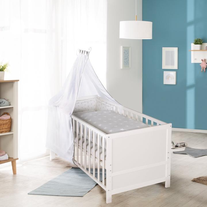Produktbild Roba Kinderbettset, 70x140 cm Sterne grau (70 x 140 cm)