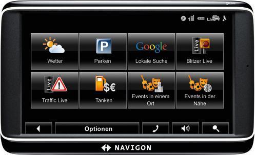 Navigon 70 Premium Live, Bluetooth, Cartes Europe