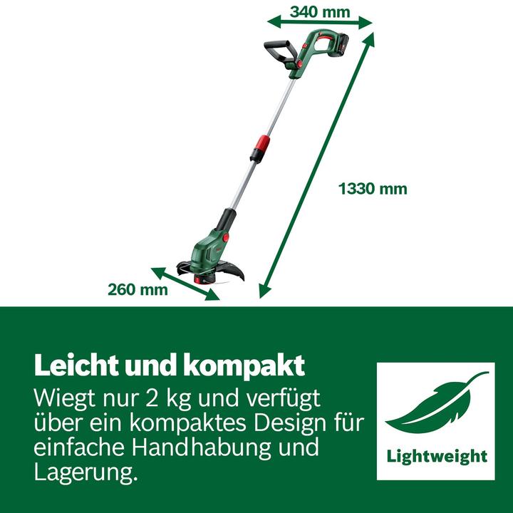Produktbild Bosch Home & Garden Akku-Rasentrimmer UniversalGrassCut 18V-26-500 Solo (Trimmfaden)