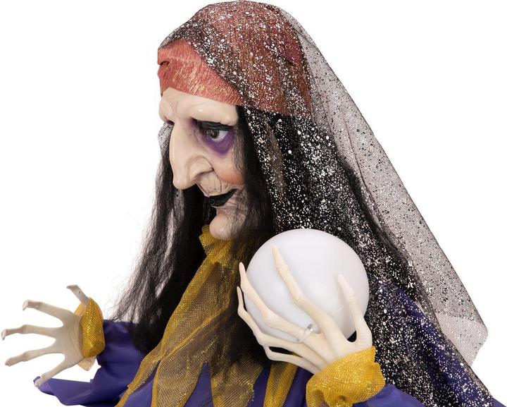 Europalms Halloween Figur Wahrsagerin, animiert 50cm