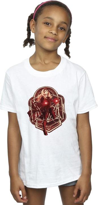 Actual product image Girls Doctor Strange Wanda Vintage Cotton T-Shirt (152, 158)