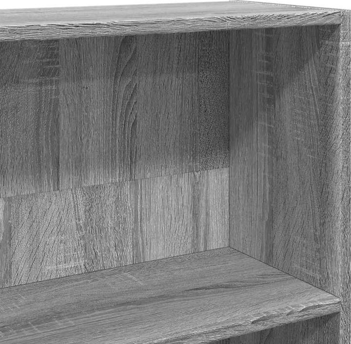 Actual product image VidaXL Bücherregal Bücherschrank Standregal Raumteiler Grau Sonoma Holzwerkstoff (80 x 30 x 189 cm)