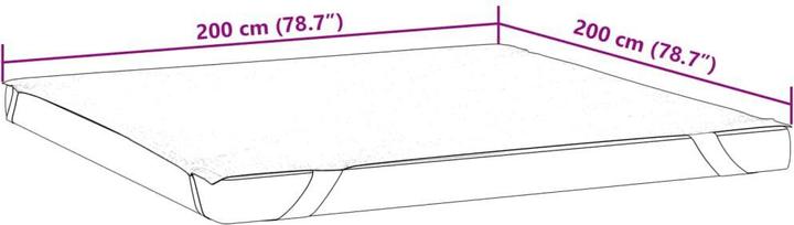 Immagine prodotto VidaXL Protezione per materasso Topper per materasso Protezione per materasso 200x200cm Impermeabile (200 x 200 cm)