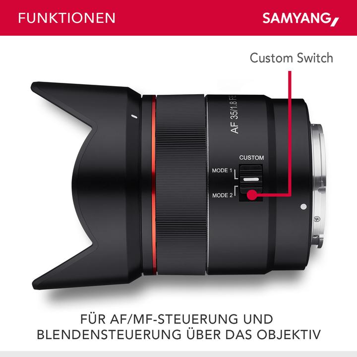 Produktbild Samyang AF 35mm f/1.8 Sony E-Mount (Sony E, Vollformat)