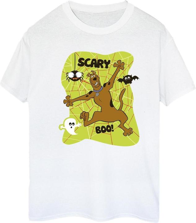 Actual product image Scooby Doo Womens/Ladies Scary Boo! Cotton Boyfriend T-Shirt (M)
