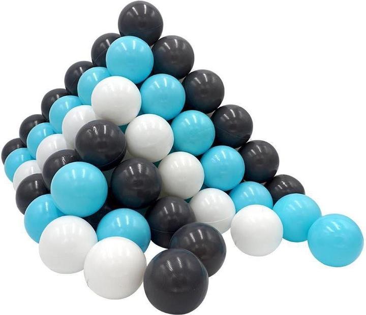 Knorrtoys Bälleset ca. Ø6 cm - 100 balls/creme/grey/lightblue